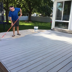 Re-painting the deck